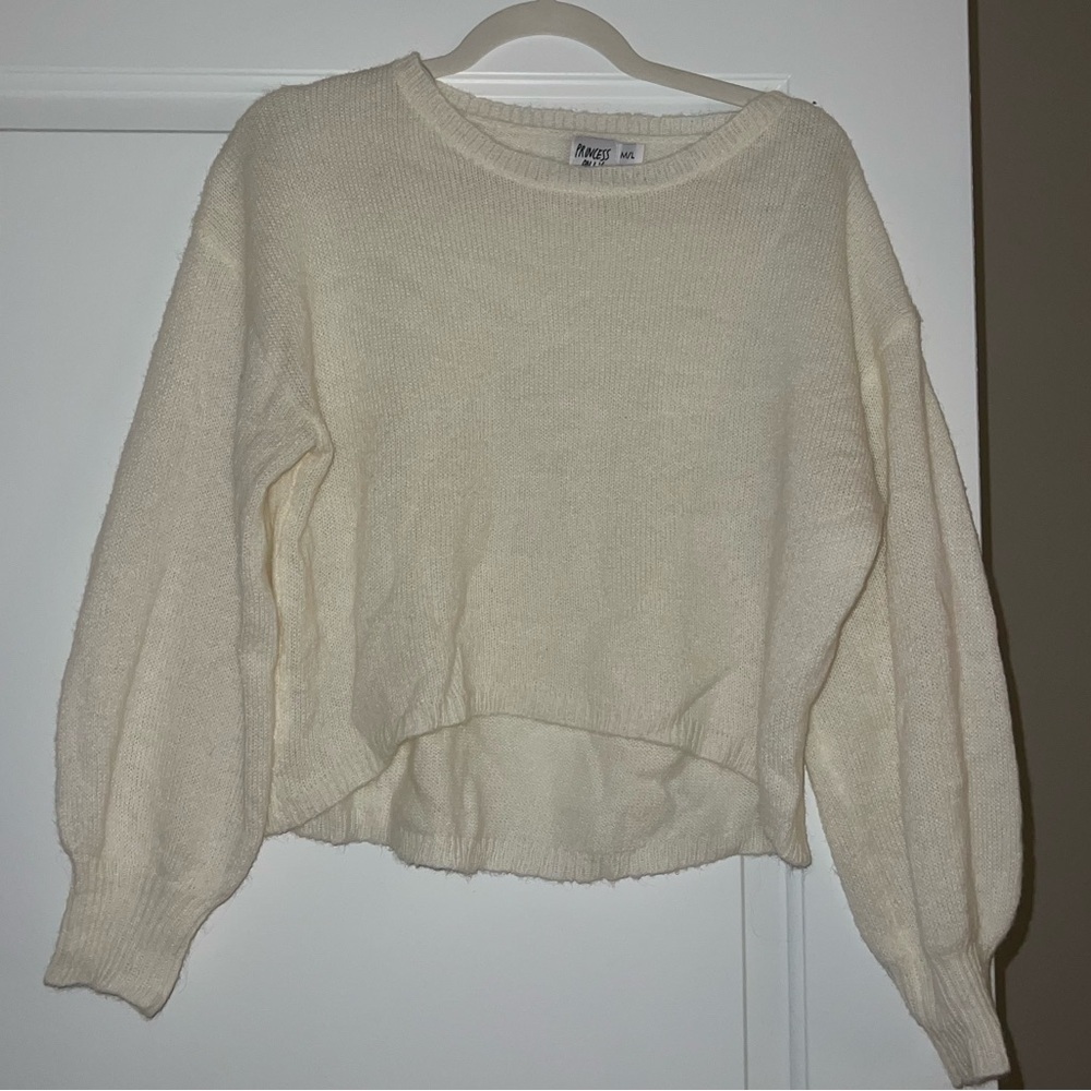 Princess Polly Cream Sweater
